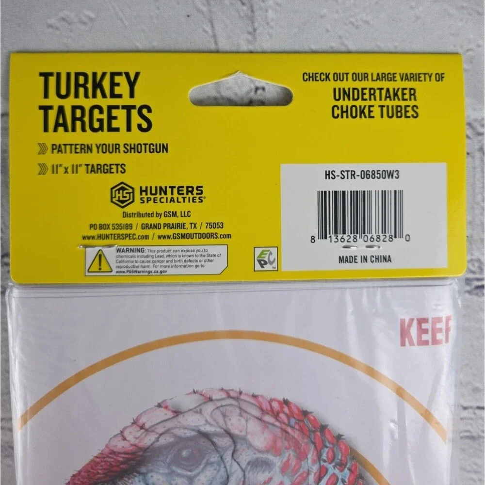 HS STRUT 12 Turkey Targets At 30 Yards, 11” X 11”, Pattern Your Shotgun (8)